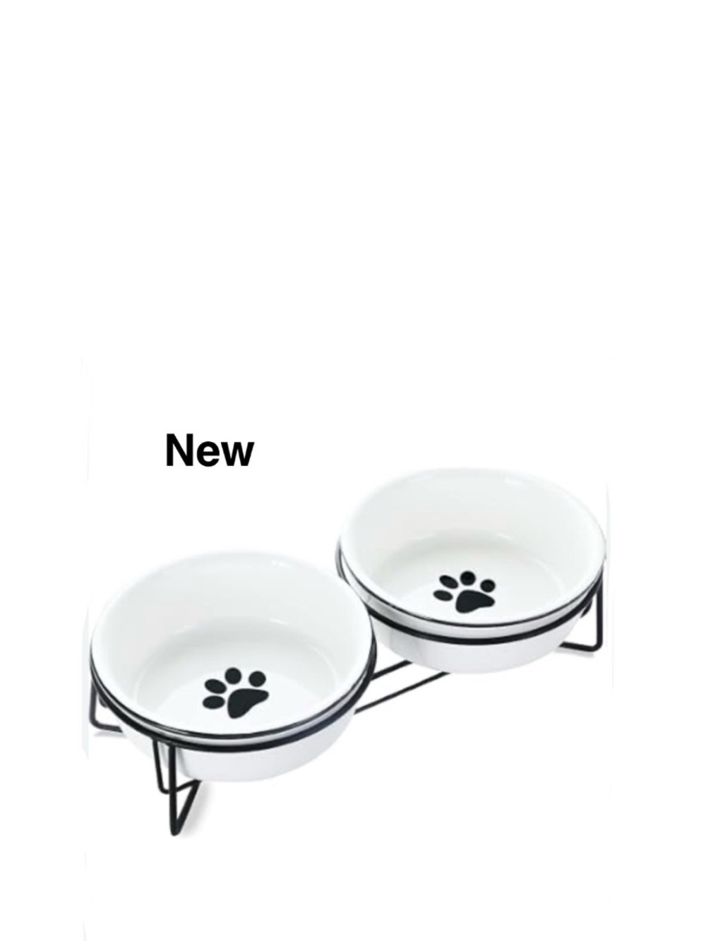 New Signature Housewares Ceramic Pet Bowl Set & tags ⭐️⭐️⭐️⭐️